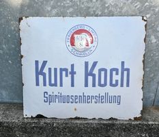 EMAILLESCHILD Frauenberg-Liköre Schmölln - Kurt Koch um 1910