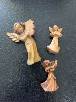 3 Holz Engel Figuren,Handgeschnitzt, Vintage, Weihnachten 49