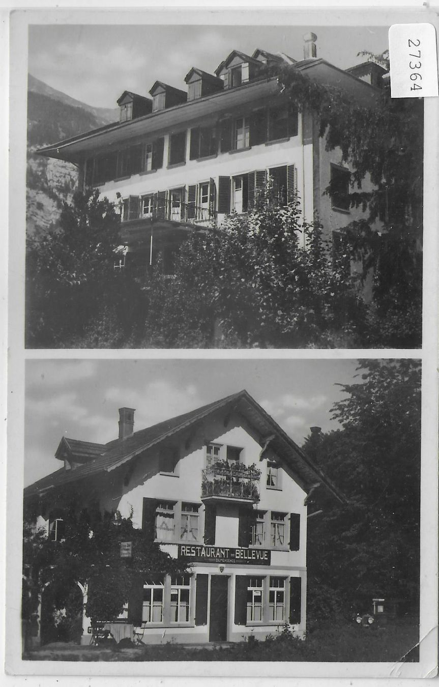 Cartoline postali: Brienz - Hotel Pension Bellevue – Usato da Ettingen venduto da Kartenplanet