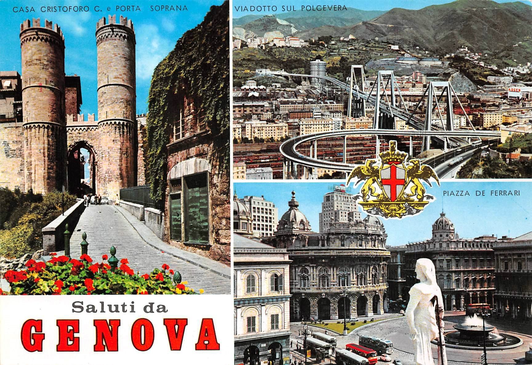 Cartoline postali: 3x Genua, Genova – Usato da Ottikon b.Kemptth. venduto da Neptun1974 2