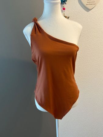 Body Damen ein Schulter Träger braun von H & M Grösse L