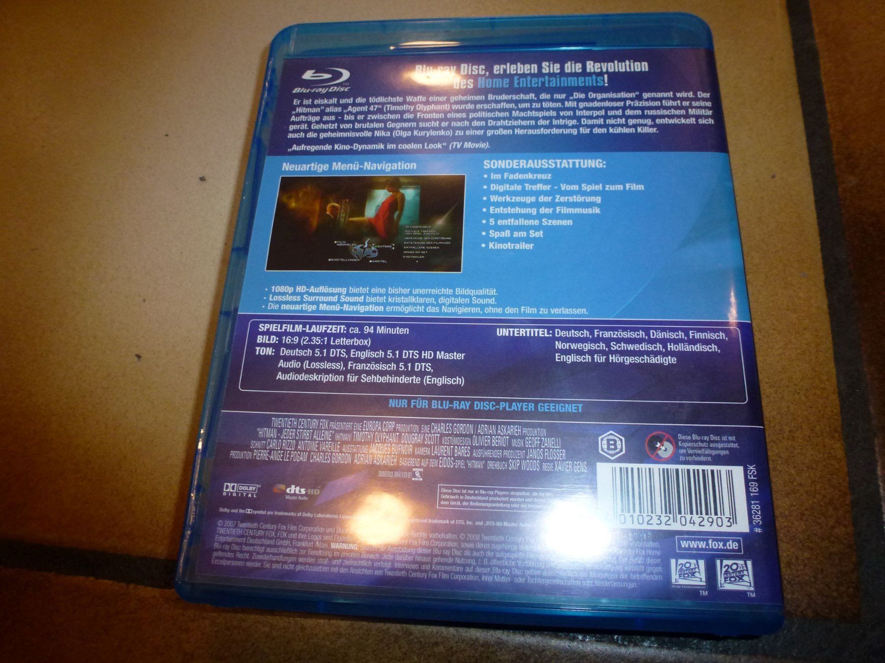 Tutti i DVDs: Hitman - Jeder Stirbt Alleine BLU-RAY – Usato da Olten venduto da Disc-Verkauf 2