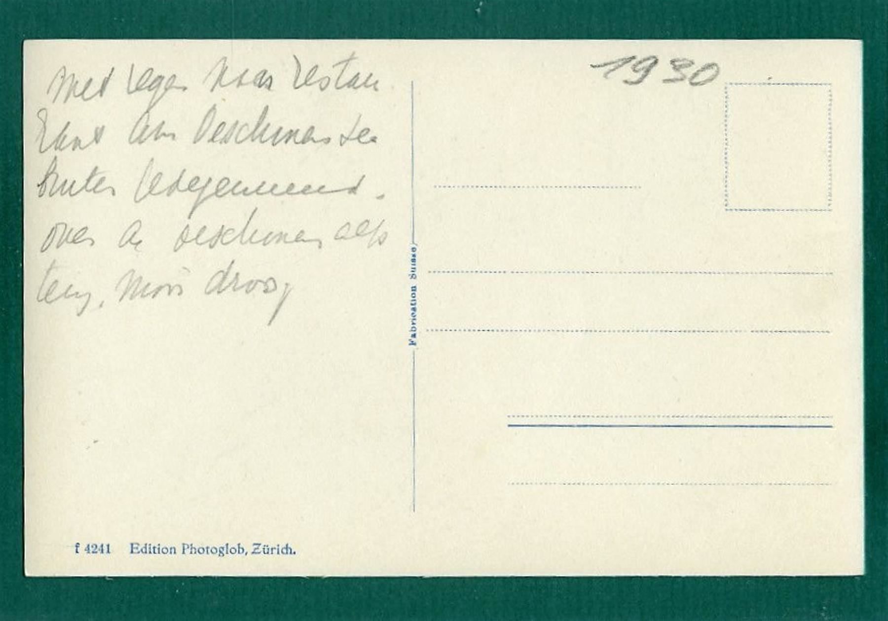 Cartoline postali: Oeschinensee mit Blüemlisalp, ungelaufen – Usato da Sargans venduto da Hausi1951 1
