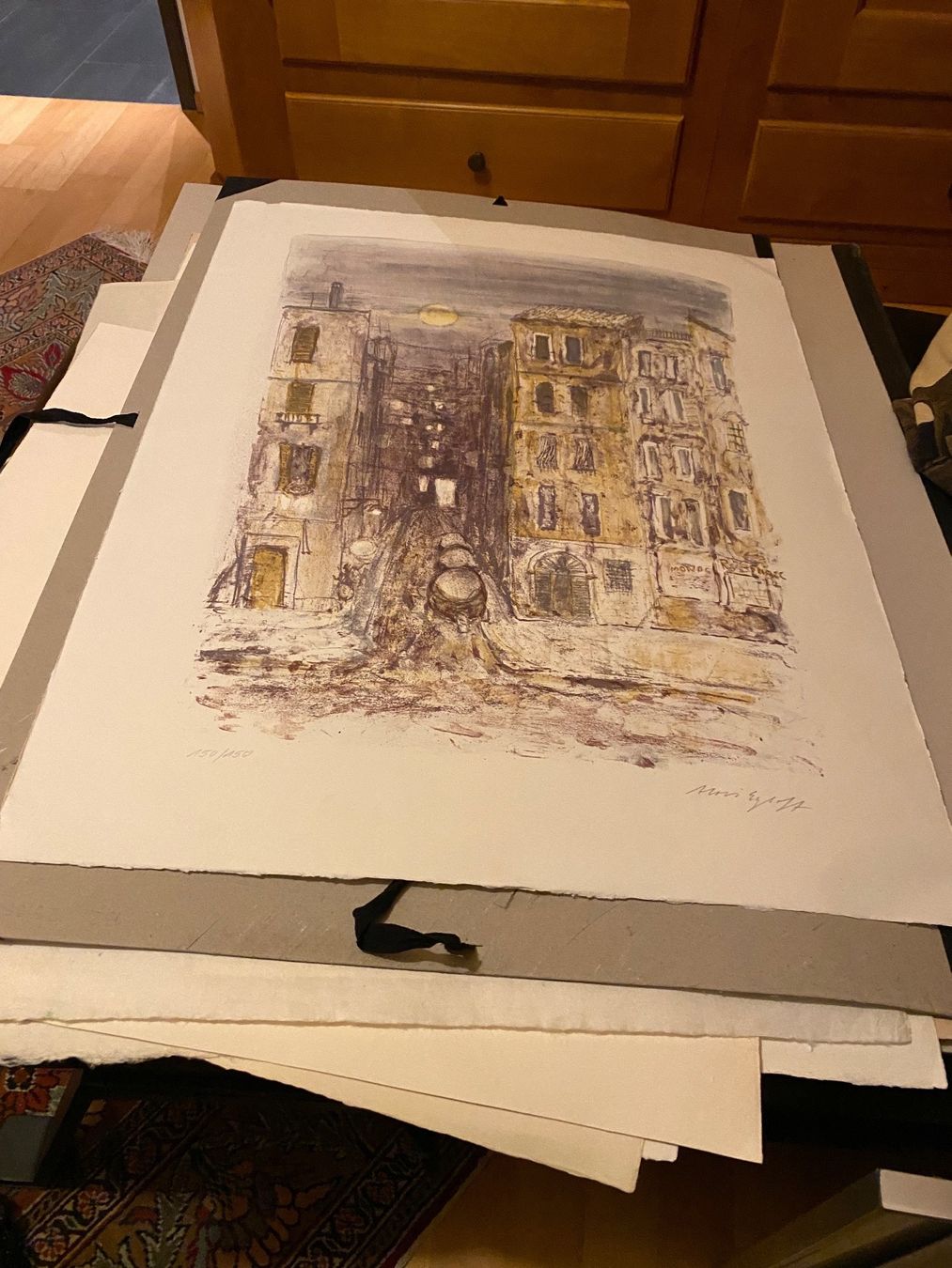 Grafiken & Lithographien: Schöne Lithographie von Alois Egloff – Gebraucht aus Münchwilen TG von Mercurius63