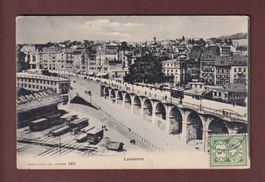 LAUSANNE - Grand Pont - 1902