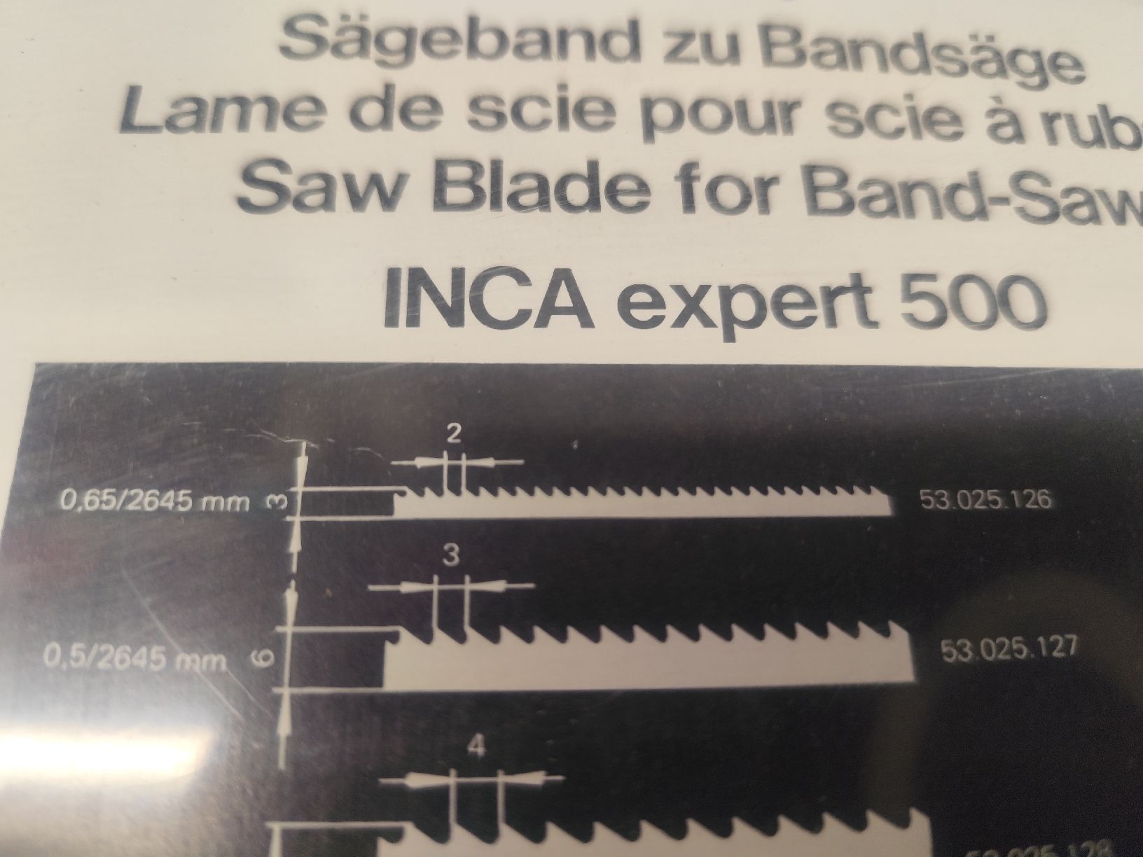 Inca Seghe: INCA Bandsägeblatt – Nuovo e nell'imballaggio originale da Hellbühl venduto da 30R_R30 2