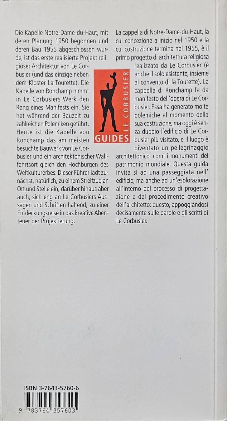 Libri: Le Corbusier - Die Kapelle von Ronchamp – Usato da Seengen venduto da Weitergeber 1