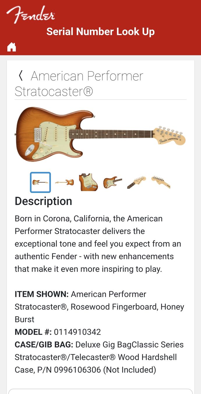 Fender Instruments de musique: Fender Stratocaster American Performer – D'occasion à Bossonnens par Grizot 3