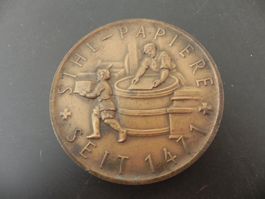 Medaille 500 Jahrfeier  Papierfabrik an der Sihl 1971 232 g