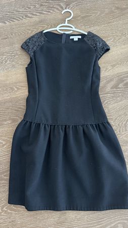 Abito nero elegante Marella con paillettes S