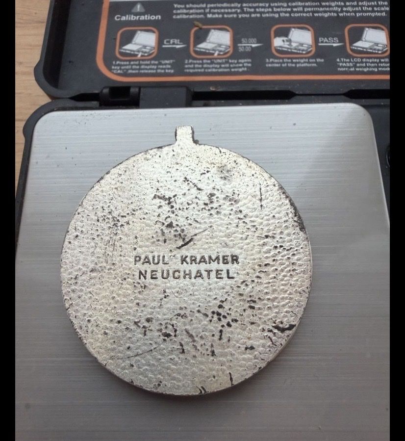 Medaglie: Medaillon Paul Kramer Neuchatel 39.75g – Usato da Schattdorf venduto da wal_5l5t 1
