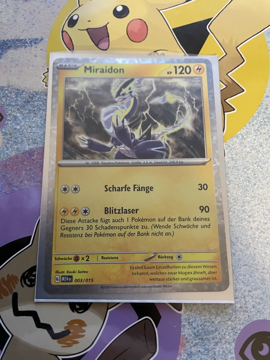 miraidon pokemon card 003/015 Amazon.com: Pokemon - Miraidon ex 253/198 - Scarlet & Violet - Secret Rare main image 0