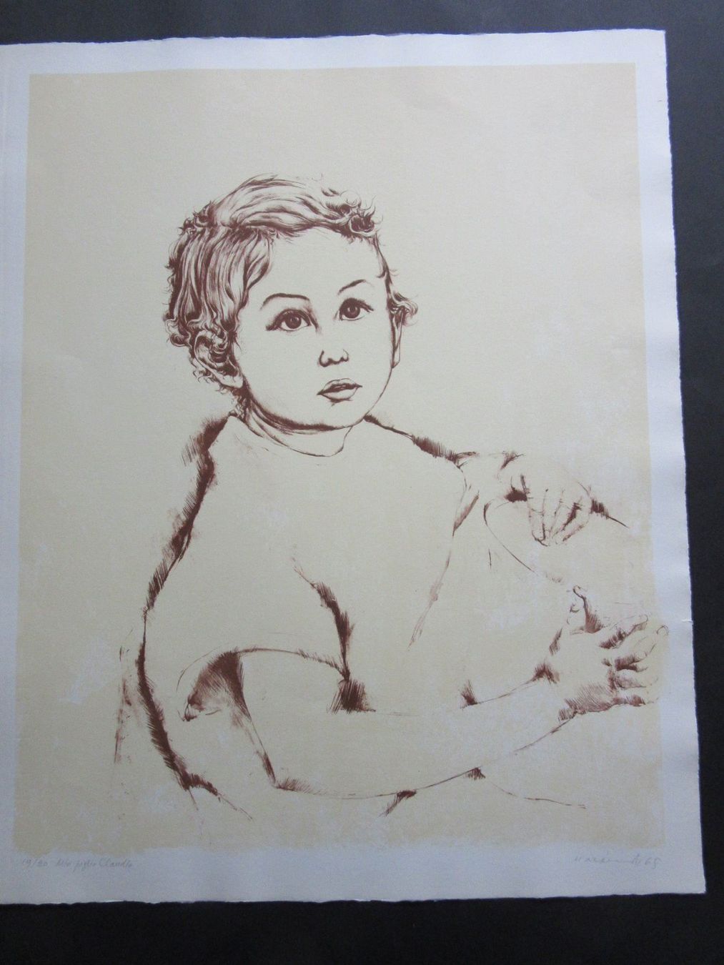 Grafica & Litografie: MIGELE MAINOLI LITHOGRAPHIE SIGNIERT NUMMERIERT – Usato da Gersau venduto da grafik-kunst 1