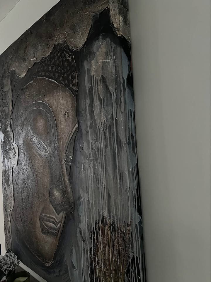 Poster & Bilder: Buddha Bild / Gemälde, Leinwand, neuwertig, gross – Gebraucht aus Zürich von but_2gsm 1