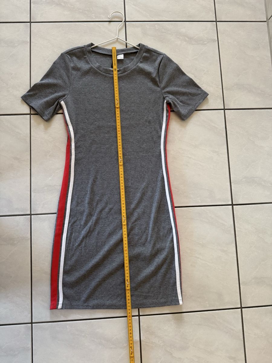H&M Vestiti: Kleid, Grau mit Streifen, Grösse 42 – Usato da Hergiswil NW venduto da kaufe_bei_kaufmann 2
