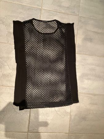 Haut  Sisley noir maille  S
