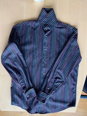 MEXX - liniertes Herrenhemd, Grösse S