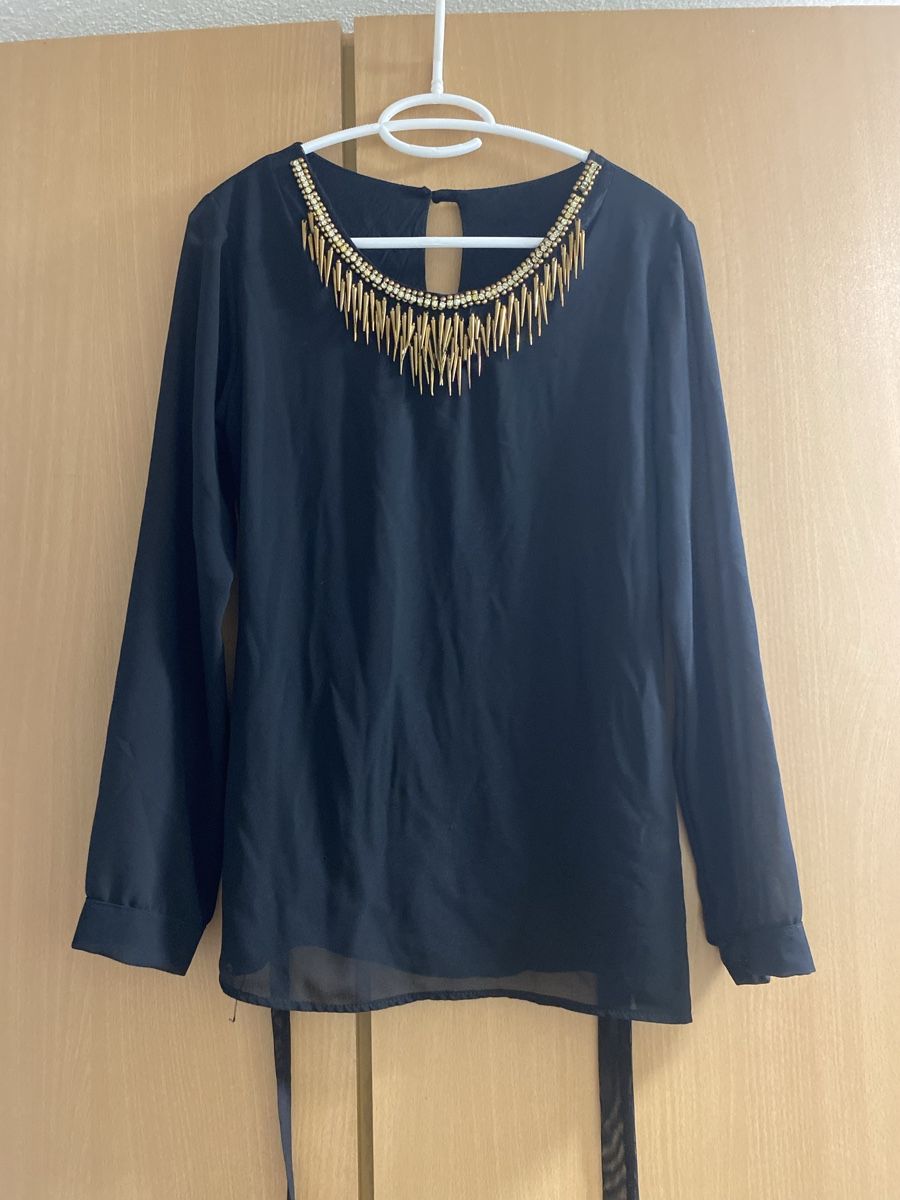 Blusen: Bluse schwarz mit Schmucksteinen Grösse M – Neu und originalverpackt aus Steckborn von Amandabraun96 1
