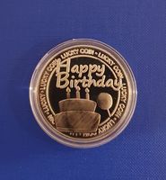 Geburtstagsmünze 🥂"Happy Birthday"🎉Geschenkidee (NEU/OVP)