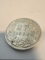Schweiz 2 Franken 1964 – Silber 835 – Original Helvetia