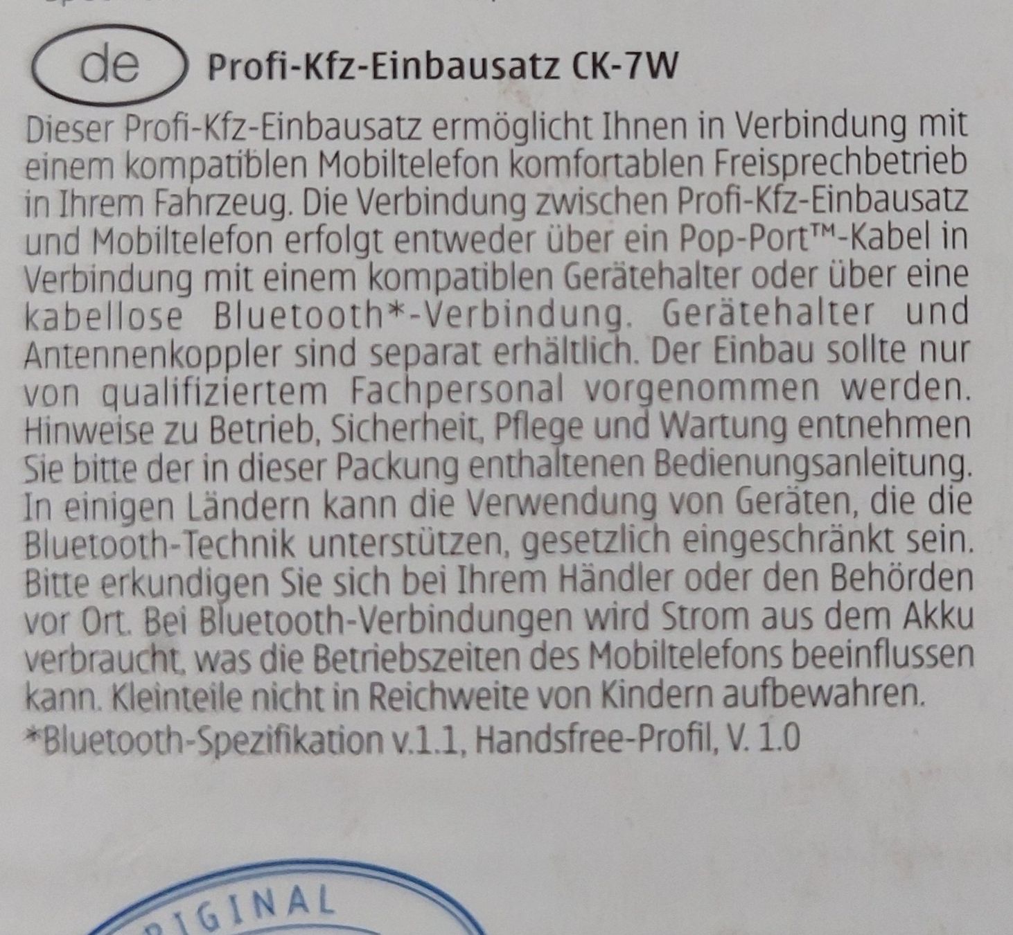 Nokia Telefoni cellulari / Smartphones: Nokia CK-7W bluetooth carkit Freisprecheinrichtung – Usato da Heimberg venduto da afanki1 6