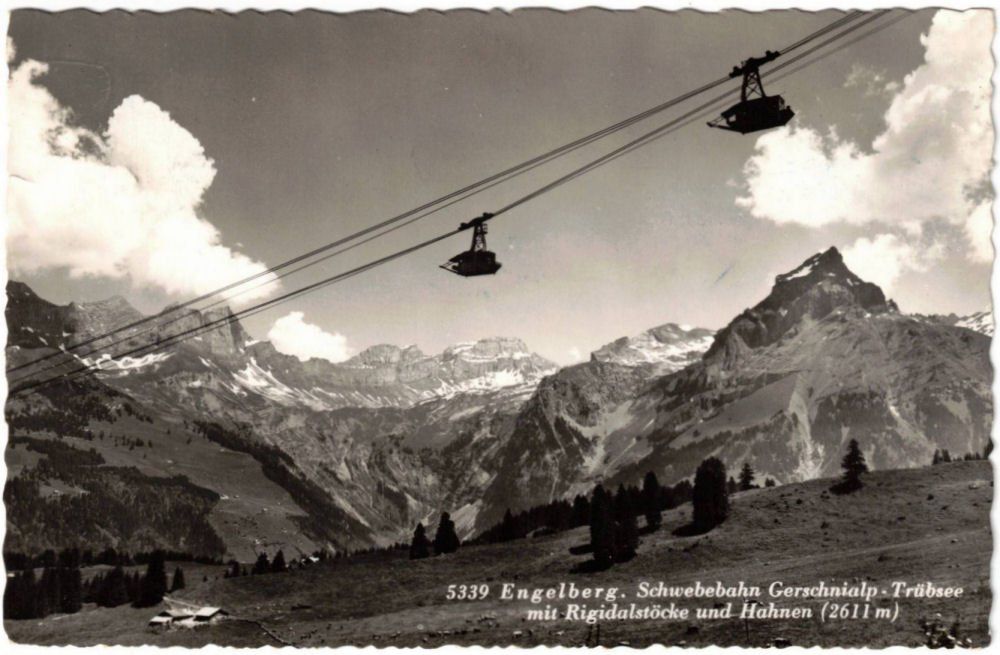 Cartoline postali: Engelberg - Luftseilbahn Gerschnialp--Trübsee – Usato da Binningen venduto da Mountainrider