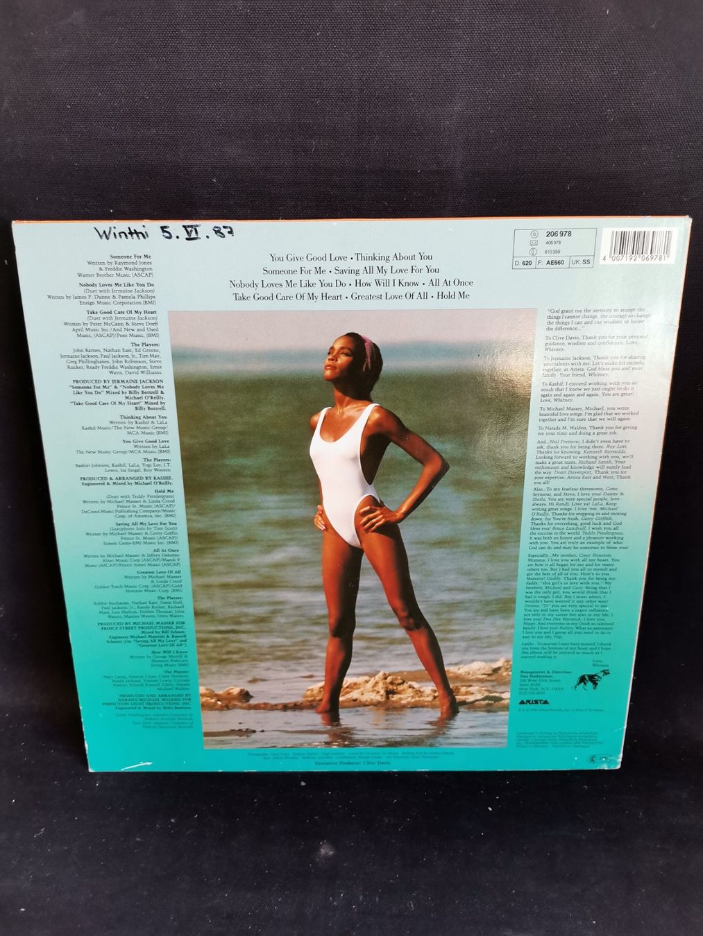 Dischi in vinile: Whitney Housten Schallplatte, LP, Vinyl, Pop – Usato da Wiedlisbach venduto da materialkreislauf 1