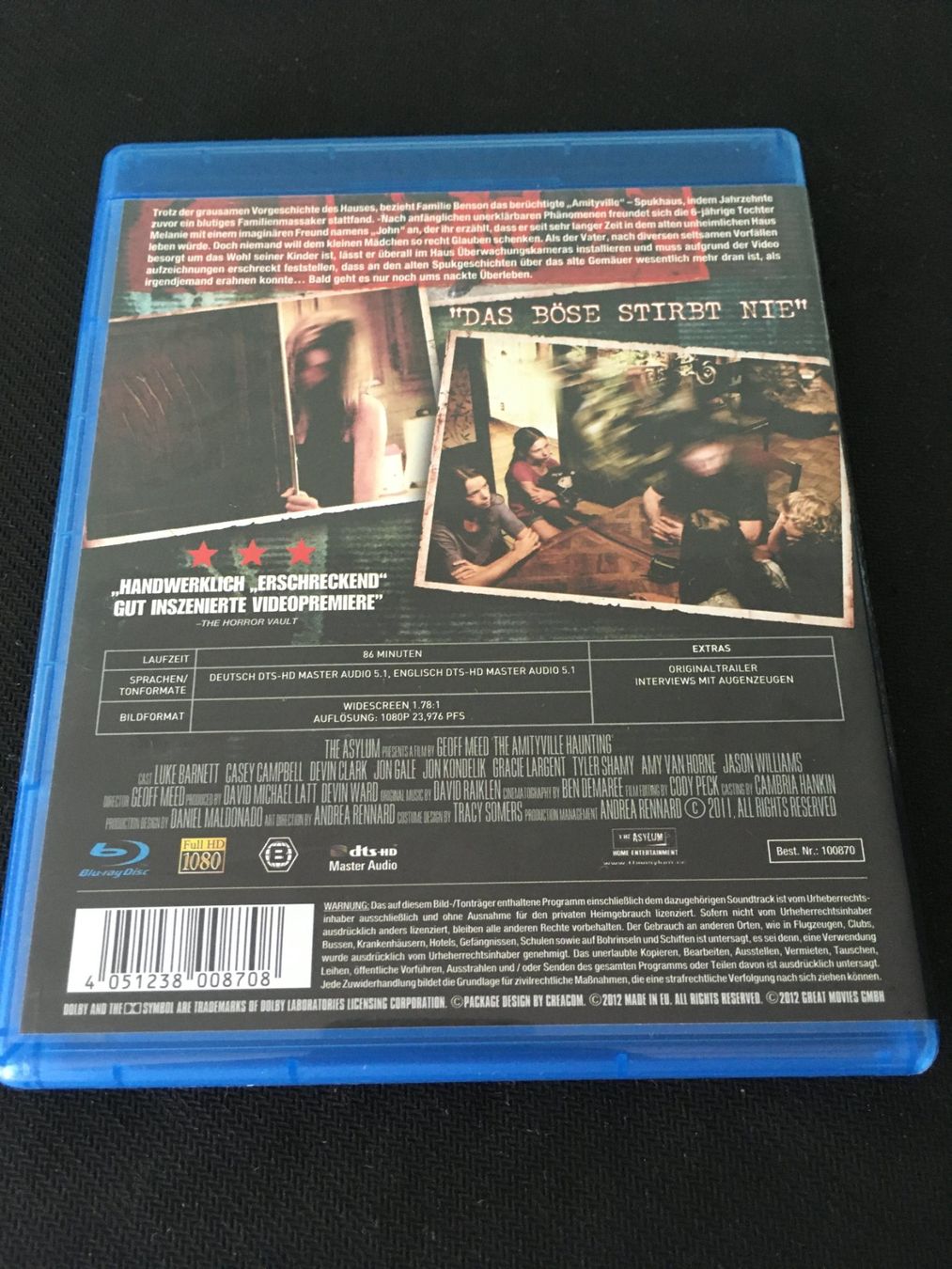 Alle DVDs: The Amityville Haunting [Blu-ray] – Gebraucht aus St.Gallen von MedienJoe 1