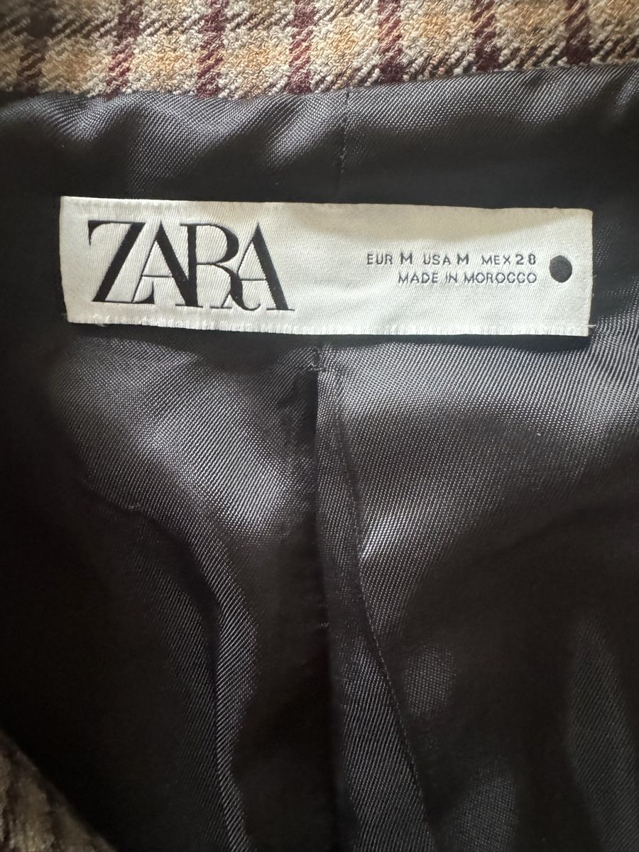 Zara Giacche: Zara Checked Blazer Size M Fall Colors Oversized Look 🍂 – Usato da Bern venduto da kac_f6fr 2