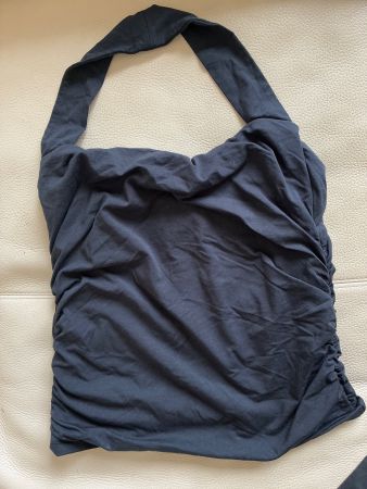 Abercrombie & Fitch BARE HALTER - Top - black Gr. M