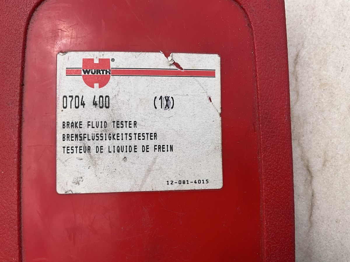 Würth Misurare: WURTH Bremsfluessigkeitstester BFT 345 im Koffer – Usato da Thal venduto da nocheli 1