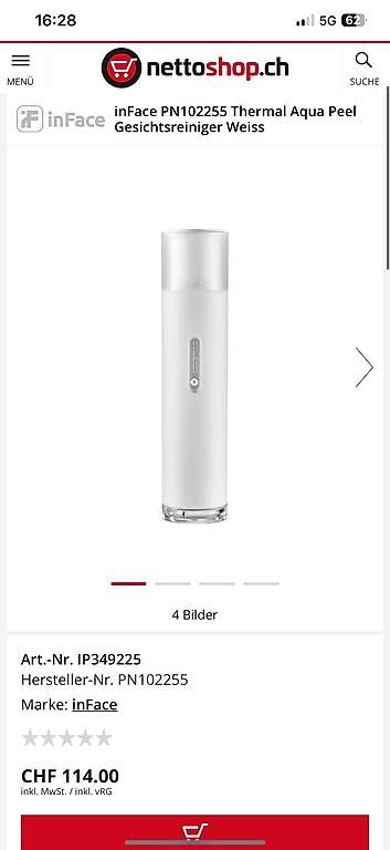 Gesichtspflege: inFace Thermal Aquafacial NP 114.- – Gebraucht aus Cham von bree88