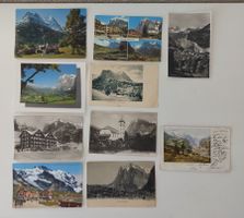 10 AK Postkarten Grindelwald kl.Scheidegg Wengen