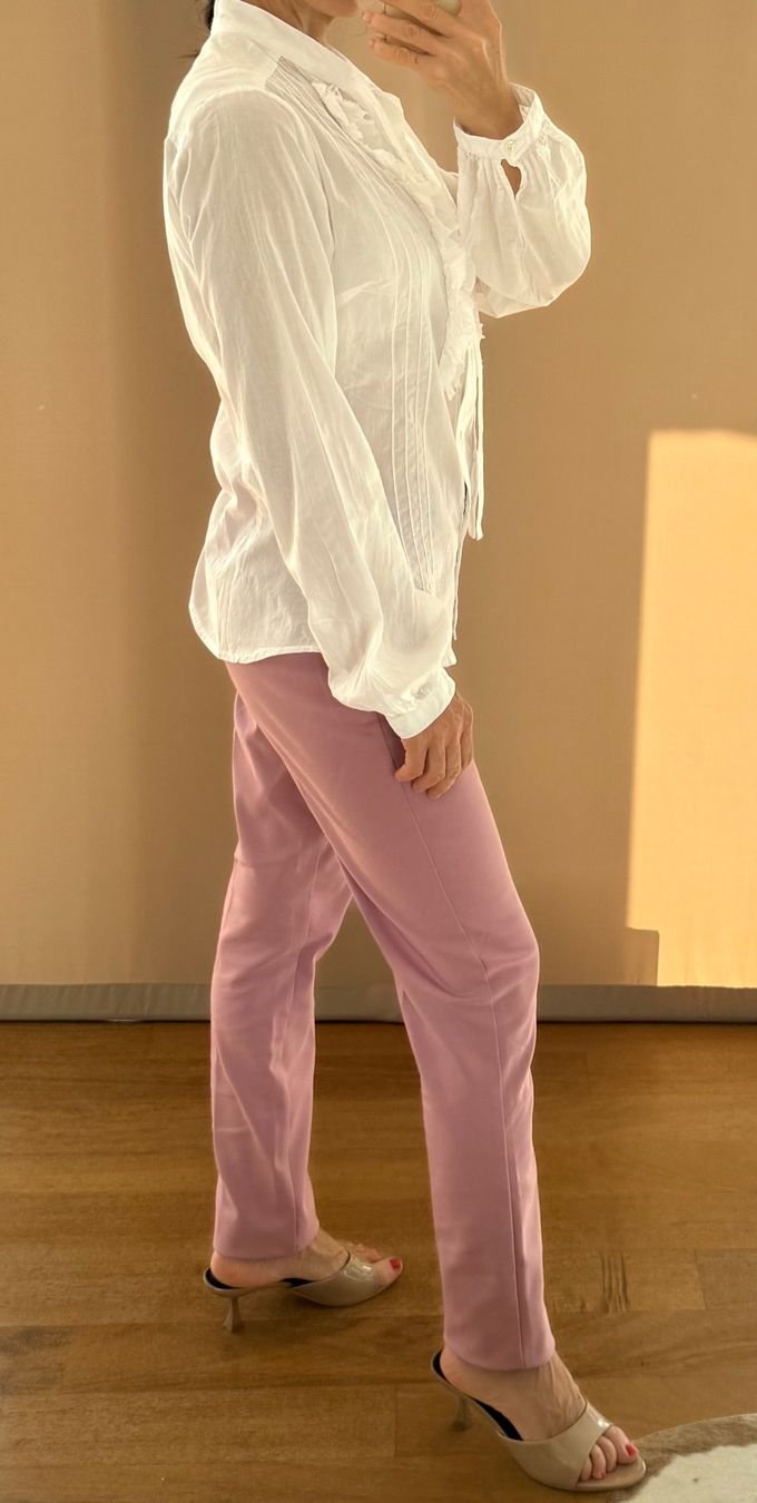 Mango Camicette: Bluse Baumwolle mit Rüschen Gr. 34 weiss – Usato da Stansstad venduto da InStyle8 4