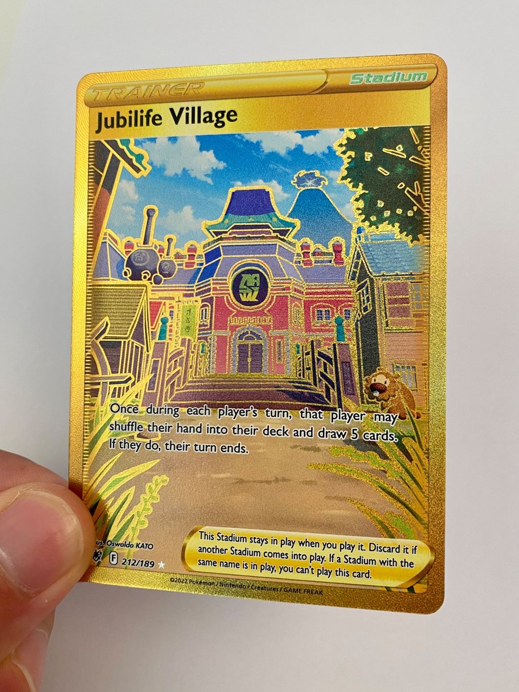jubilife village pokemon card gold Amazon.com: Jubilife Village - 212/189 - Secret Rare - Sword & Shield