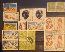 Ägypten Briefmarken verschiedene Motive