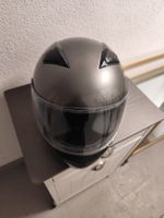 Casco moto integrale grigio, taglia S – Come nuovo!