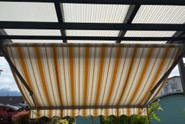 Sonnenstore mit Handkurbel