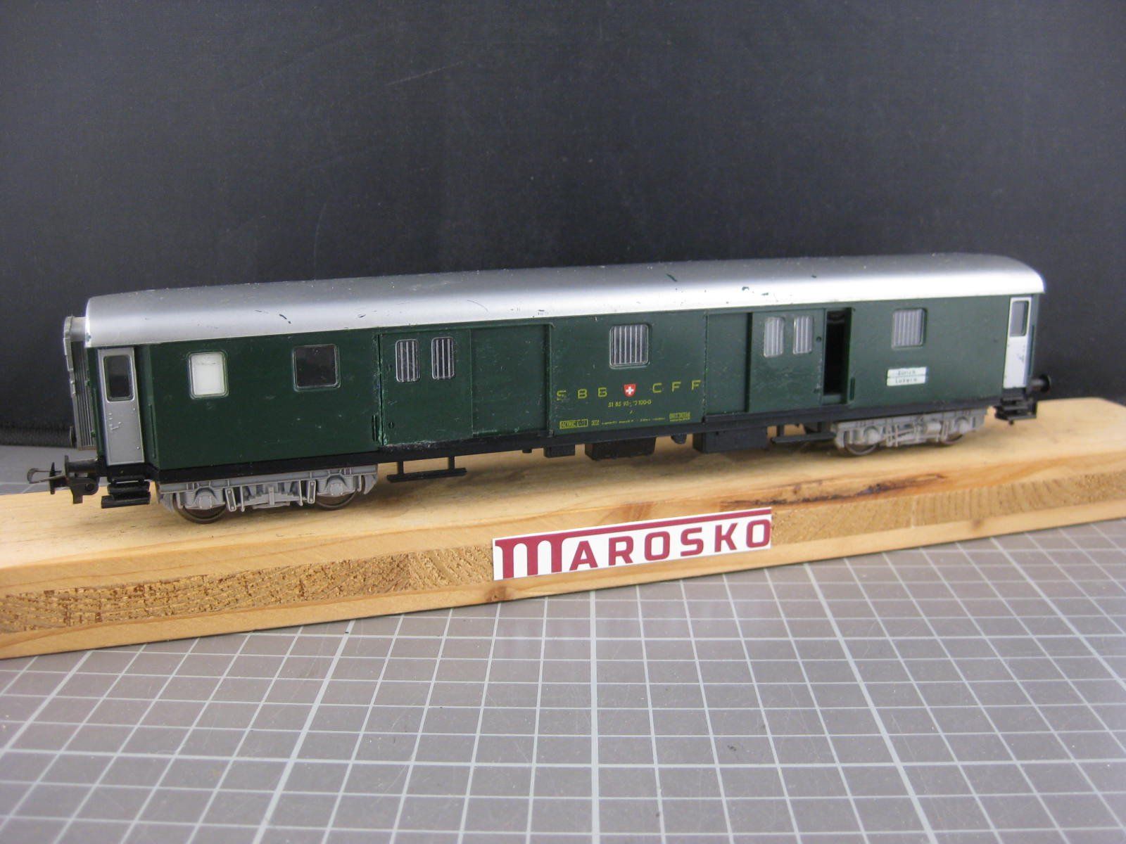 Fleischmann Modellini di ferrovie: Fleischmann 5130 SBB Gepäckwagen, mit OVP, . – Usato da Malters venduto da Marosko