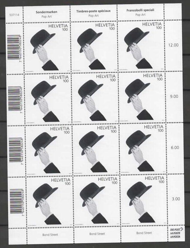 Tous les timbres: BOGEN** 2011 MAX FRISCH  12 X 1 Fr.  (F – Neuf (Voir description) à Ruggell par Masescha