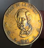 DOMINIKANISCHE REPUBLIK 1 PESO 1991