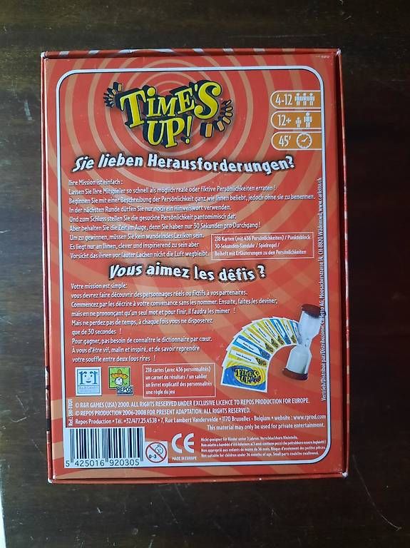 Giochi: Time's up suisse Schweiz, envoi compris / inklusive Versand – Usato da Châbles FR venduto da Monar 1