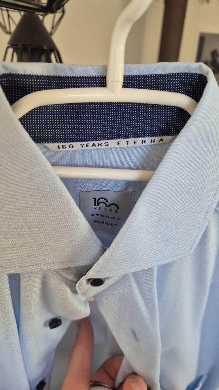 Hemden: Herren Hemden Hellblau Grösse 38 Langarm mit Brusttasche – Neu (gemäss Beschreibung) aus Würenlingen von F_Senn_86 3
