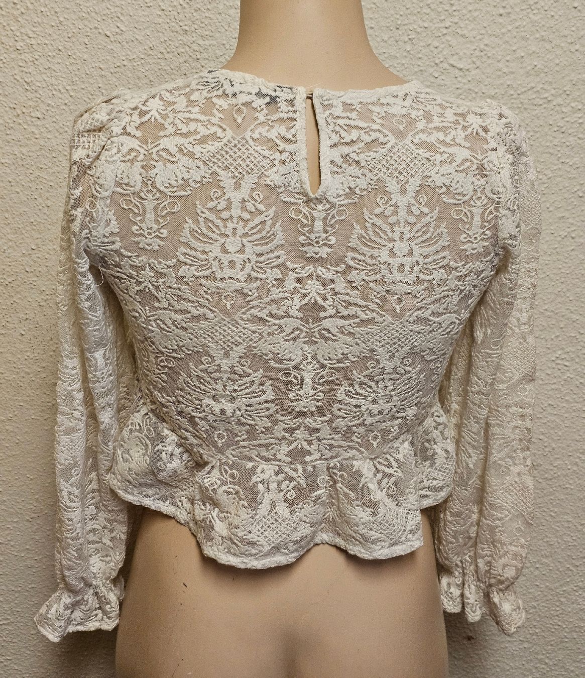 Zara Camicette: ZARA Basic Collection Spitze Bluse Weiss Gr. S Romantisch Bo – Usato da Urdorf venduto da ole_mrp9 5