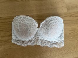Damen BH weiss Grösse 75D Spitze gute Zustand