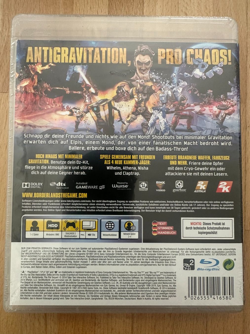 Giochi: Borderlands The Pre-Sequel - PS 3 PS3 NEU – Nuovo e nell'imballaggio originale da Nussbaumen AG venduto da Dika-Shop 1