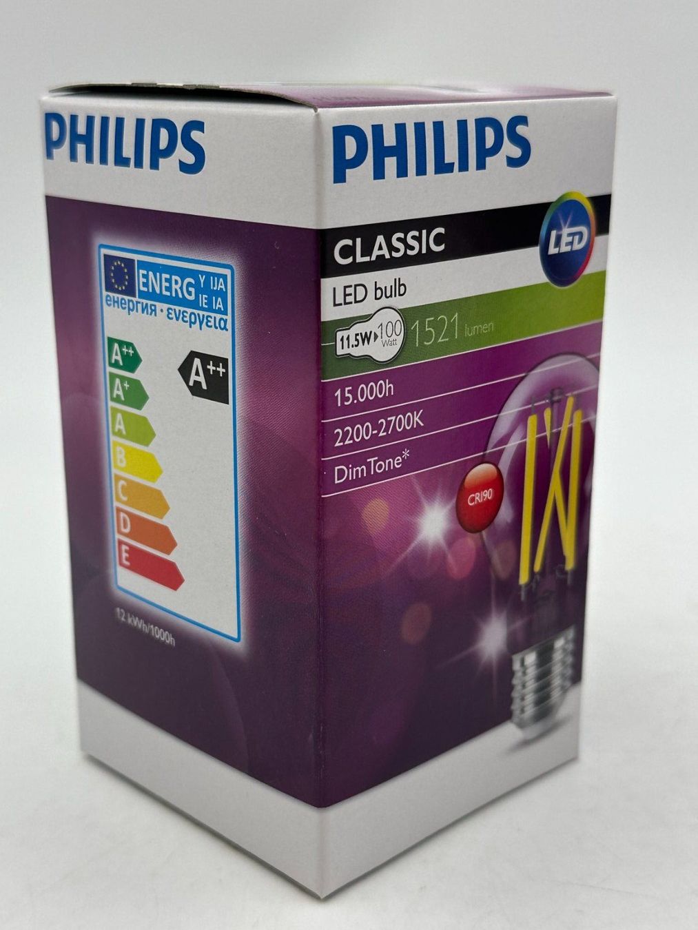 Philips Lampade: Philips LED Leuchtmittel Glühbirne E27 dimmbar Neu – Usato da Luzern venduto da Lager6640