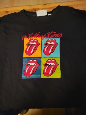Schwarzes T-shirt Rolling Stones, Grösse M