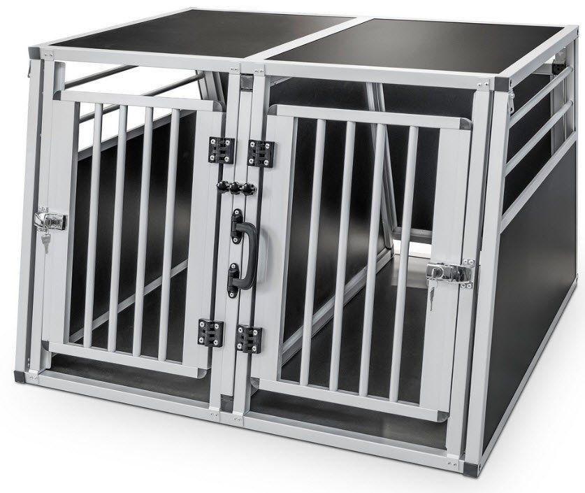 K9 Kennel Boss Hundebox - Faltbar Aluminium Größe M Hellbraun