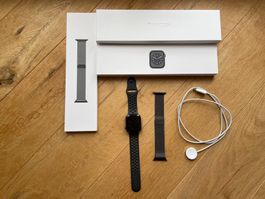 Apple Watch 8 Edelstahl 45mm Top Zustand, inkl. Milanaise